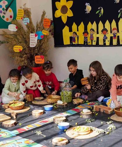 Çocuklar zeytin kırdı, geleneksel üretimle tanıştı