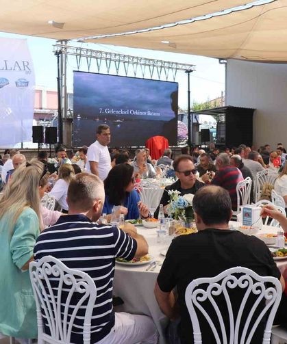 Denizi olmayan şehirde 1 tonluk balık ziyafeti