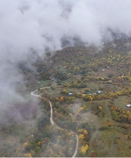 Karabük'te sonbahar renkleri ve sis görsel şölen oluşturdu