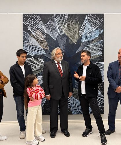 SANKO sanat galerisinde 'Sonsuzluk Ağları' temalı resim sergisi