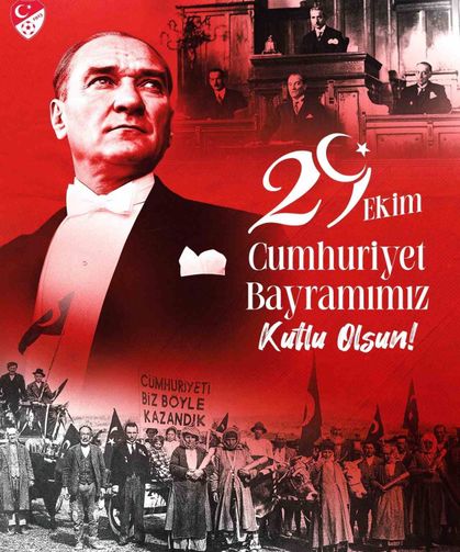 Spor camiasından 29 Ekim Cumhuriyet Bayramı mesajları