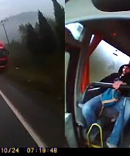 Tırın hatalı sollaması faciaya davetiye çıkardı: 24 kişi ölümden döndü