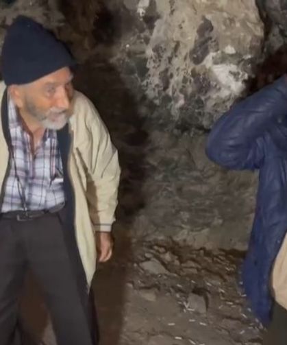 Uludağ'da mağarada yaşayan adamın hikâyesi mutlu sonla bitti;
