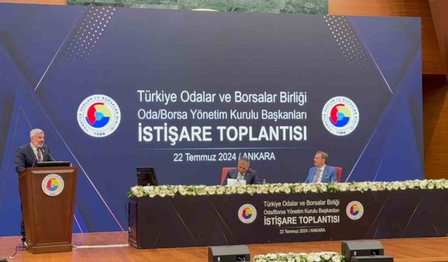 Çerkezköy Ticaret ve Sanayi Odası Yönetim Kurulu Başkanı Çetin, TOBB’daki toplantıda taleplerini dile getirdi