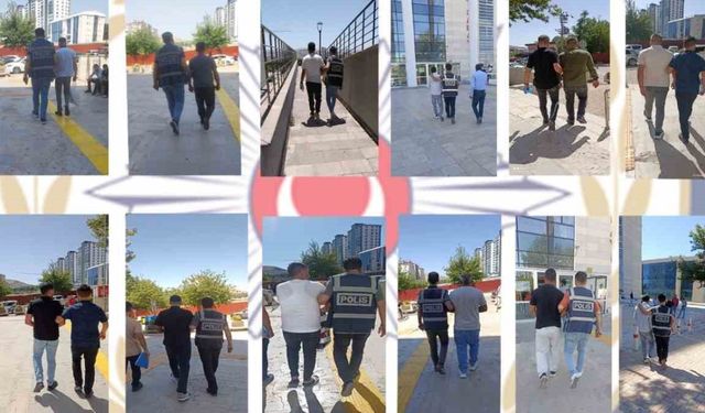 Elazığ’da haklarında kesinleşmiş hapis cezası bulunan 48 şahıs yakalandı