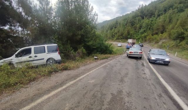 Sinop’ta iki araç kafa kafaya çarpıştı: 2 yaralı
