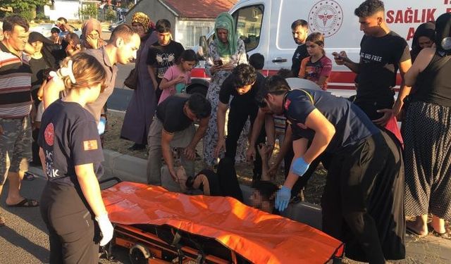 Tekirdağ’da otomobilin çarpıp kaçtığı 15 yaşındaki yaya yaralandı: O anlar kamerada