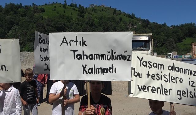 Taş ve mıcır üretim tesisleri köy halkını canından bezdirdi