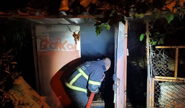 Antakya’da konteyner yangını