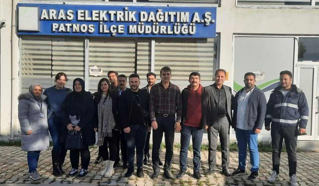 Aras çözüm merkezinden Patnos ilçe işletmesine ziyaret