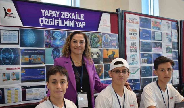 Karaman’da lise öğrencileri yapay zekayla çizgi film yaptı