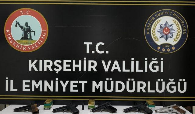 Kırşehir’de ruhsatsız silah operasyonu