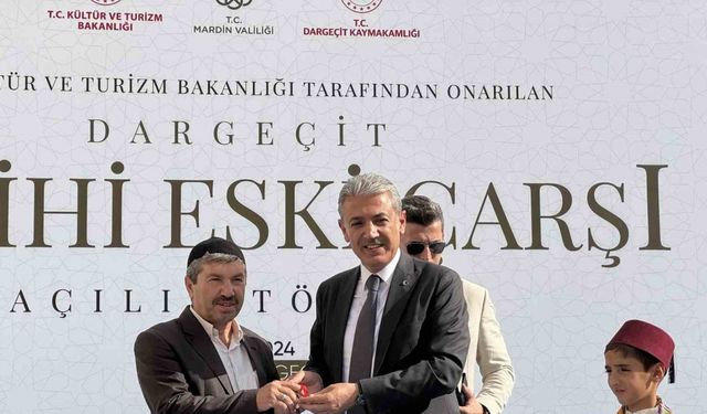 Mardin’de restorasyonu tamamlanan 400 yıllık Süryani Çarşısı açıldı