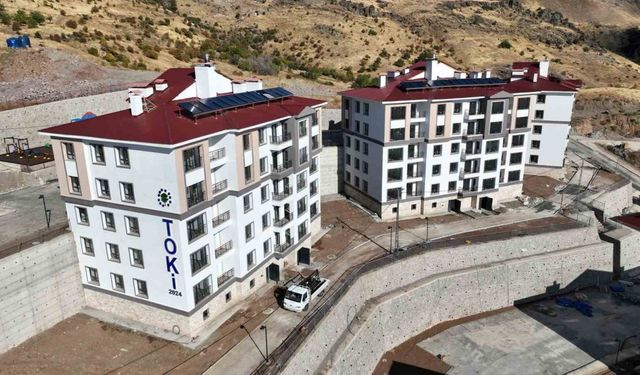 Tunceli’de TOKİ ve AFAD tarafından yaptırılan 168 konut bitme aşamasına geldi