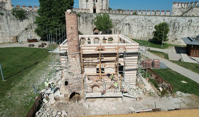 Yedikule Hisarı'ndaki ecdat mirası Fatih Mescidi'nin ihya çalışmalarında sona gelindi