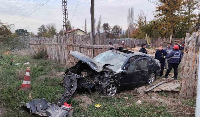 Amasya’da otomobil takla attı: 4 yaralı