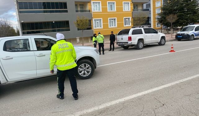 Kulu’da trafik denetimleri sürüyor