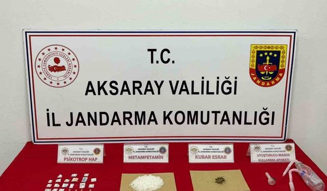 Mersin’den Aksaray’a uyuşturucu sevkiyatını jandarma engelledi