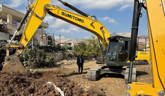 Narince köyünün içme suyu ve kanalizasyon hattı yenileniyor