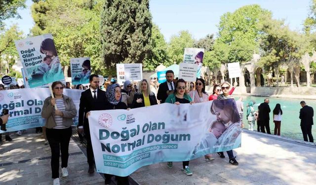 Balıklıgöl’de "Doğal Olan Normal Doğum" yürüyüşü