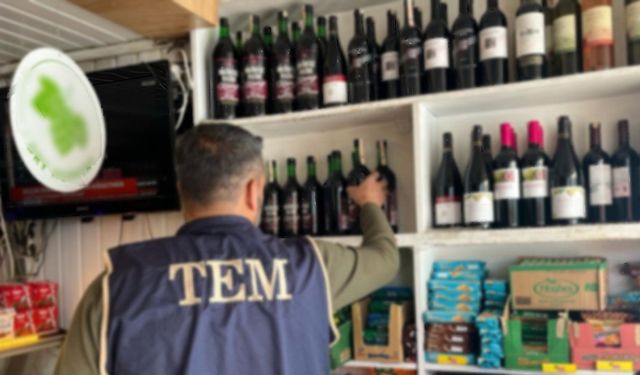 Besni’de kaçak içki denetimi yapıldı
