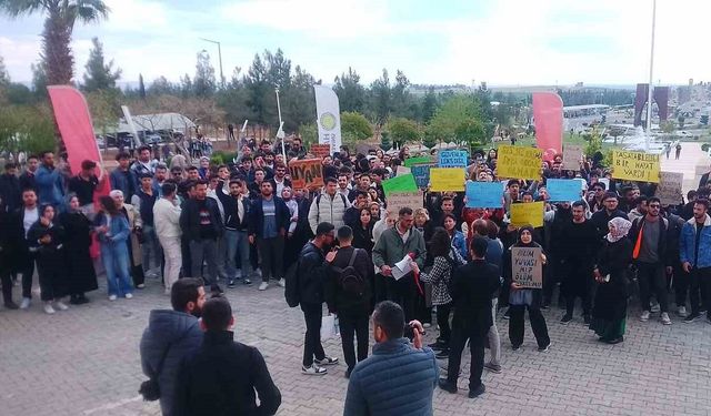 Harran Üniversitesi öğrencilerinden, başıboş sokak köpeğinin saldırısından kaçmaya çalışırken otomobilin çarpması sonucu hayatını kaybeden ölen arkadaşları için eylem