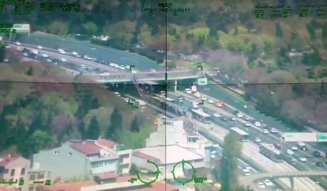 İstanbul’da polis helikopteri havadan kenti taradı