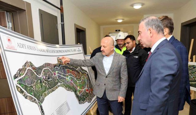 Kalıcı deprem konutları incelendi