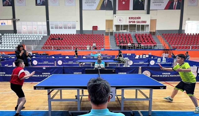 Okullararası Küçükler Masa Tenisi Grup Yarışmaları’nda şampiyon Kırşehir oldu