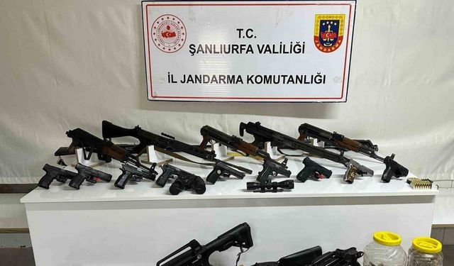 Şanlıurfa’da silah kaçakçılığı operasyonu: 22 gözaltı
