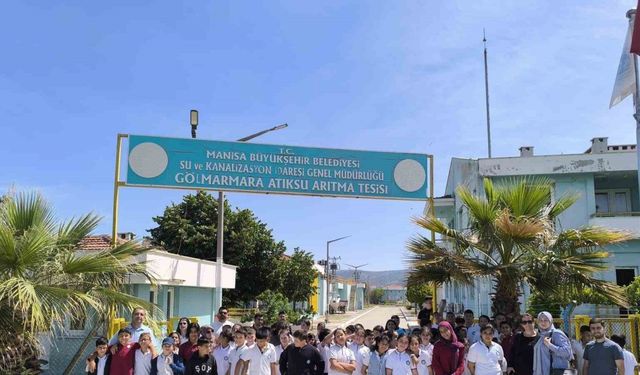 Arıtma tesisine giden öğrenciler suyun değerini yerinde öğrendi