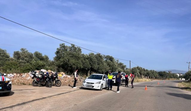 Aydın’daki trafik uygulamasında 38 sürücüye işlem yapıldı