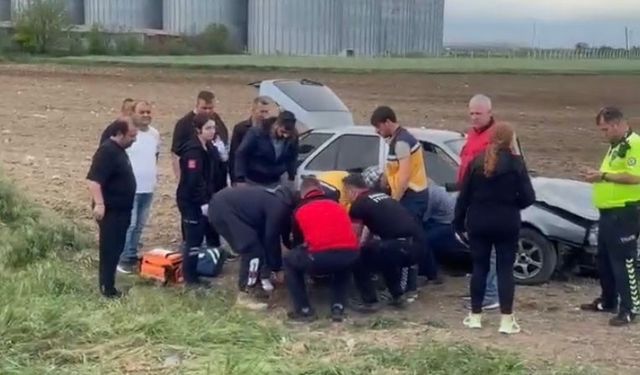 Babaeski’de trafik kazası: 1 yaralı