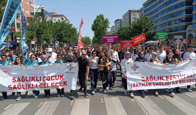 Batman’da ’Sağlık Festivali’ kapsamında yürüyüş düzenlendi