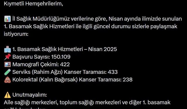 Bingöl’de bin kişinin kanser taraması yapıldı
