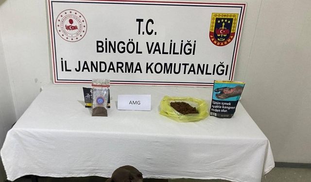Bingöl’de yolcunun üzerinden bonzai çıktı