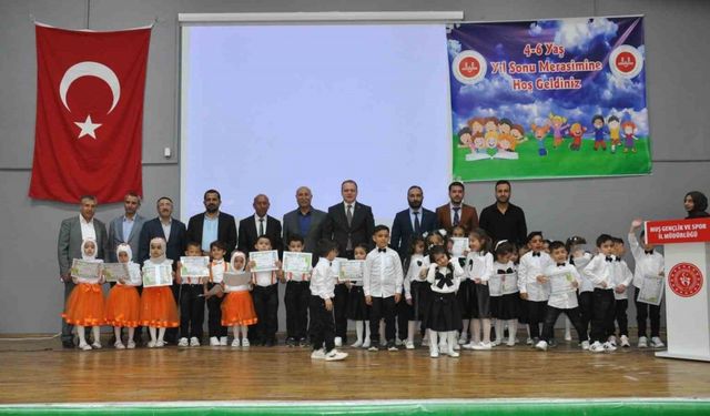 Bulanık’ta 4-6 yaş grubu Kur’an kursunda yılsonu programı