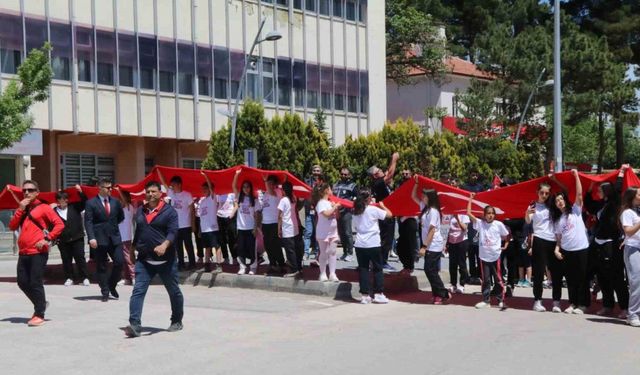 Çankırı’da gençler 19 Mayıs için yürüdü
