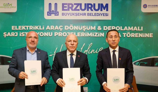 Erzurum’a dev yatırım: "Elektrikli araç dönüşümü ve enerji depolamalı şarj istasyonları kurulacak"