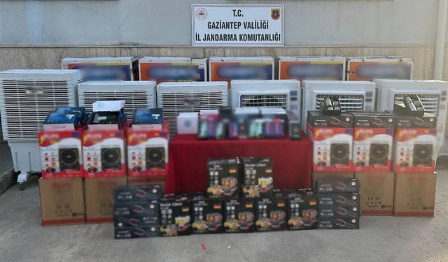 Gaziantep’te 1 milyon TL değerinde kaçak malzeme ele geçirildi