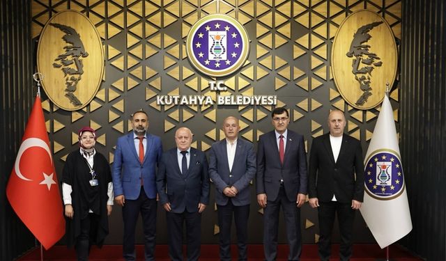 Gostivar heyetinden, Kütahya Belediye Başkanı Eyüp Kahveci’ye ziyaret