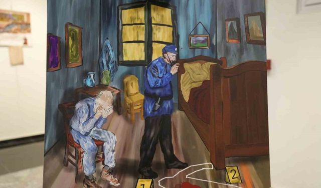 Gümüşhane’de polis memurları ‘Polisin Sanat Yönü’nü gösterdi