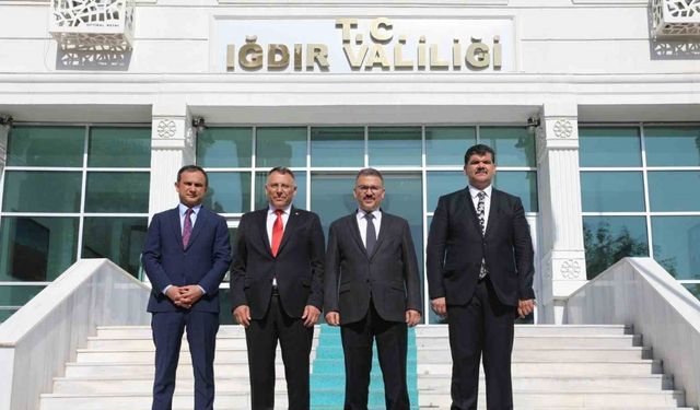 Iğdır Üniversitesi Rektörü Ekrem Gürel’den Iğdır Valisi Ercan Turan’a ziyaret