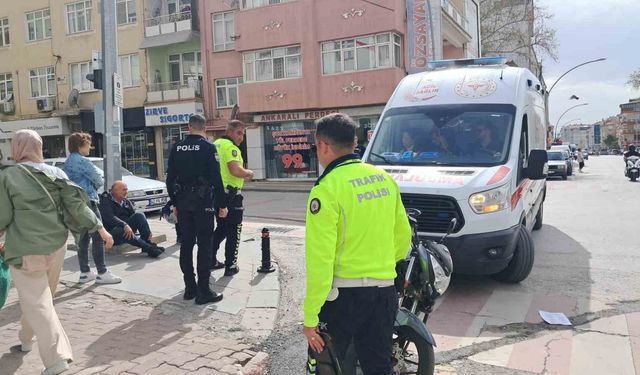 Karaman’da ciple motosiklet çarpıştı: 2 yaralı