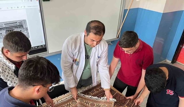 Kars’ta gençlerden kültürel hazineye can: Sümerbank halılarına genç dokunuş