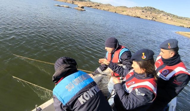Kayalı Barajı’nda av yasağı denetimi
