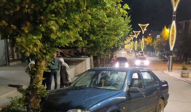 Keşan’da otomobil ağaca çarptı: 1 yaralı
