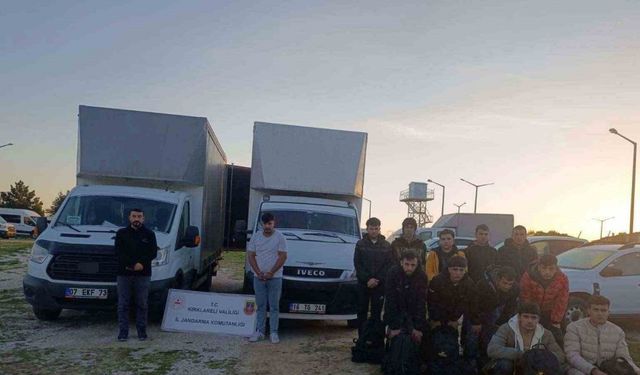 Kırklareli’nde 110 kaçak göçmen yakalandı