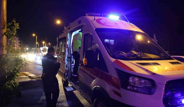 Köpeğini düşürmemek için çabaladı, dengesini kaybedip kendisi düştü