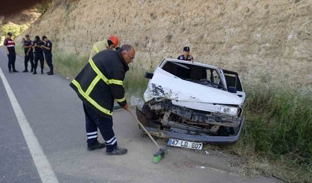 Mardin’de iki otomobil çarpıştı: 8 yaralı